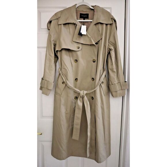 Banana Republic 569732-00 Women Petite Sz XL Tan Classic Twill Trench Coat - Picture 1 of 16